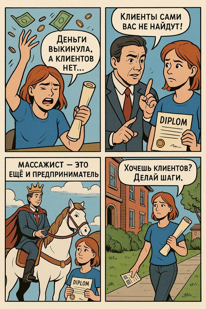Массажист — это ещё и предприниматель